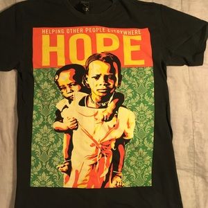 Obey “Hope” T-Shirt. Black. Size Small